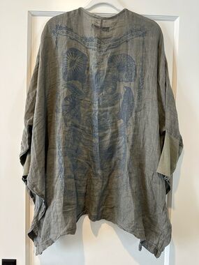 Bluefish Crinkle Cardi in Caper